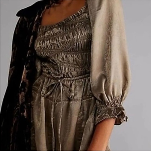 Free People Cassidy Romper in Army - Picture 4 of 7